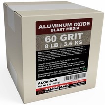 #60 Aluminum Oxide - 8 Lbs - Medium Sand Blasting Abrasive Media For Blasting - £34.04 GBP