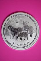 Gem BU 2015 Australia Year Of The Goat 1 OZ Silver Lunar Same Coin In Pics 504 - $54.99