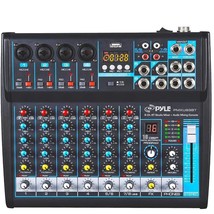 Pyle Professional Audio Mixer Sound Board Console Desk System Interface 8 Channe - £132.77 GBP