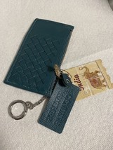 Leather Green Credit Card CARD CASE  SLIM HOLDER - $22.76