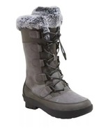 All in Motion Girls&#39; Alberta Tall Winter Boots Thermolite Faux Fur Gray ... - $18.80