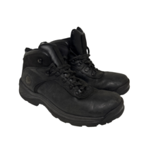 Timberland Men&#39;s Flume Mid Waterproof Hiking Boot Black Size 11W - $47.49