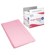 Dynarex 8123 Drape Sheets 2-Ply Tissue Mauve 40&quot;x48&quot; Disposable Case 100ct - $47.93 CAD