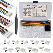 Mx 1.25Mm Male Female Connector Kit And Premium Pre-Crimped Cables Compatible Wi - £29.30 GBP