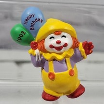 1992 Hallmark Merry Miniatures Happy Birthday Clown Miniature Figurine - $9.89