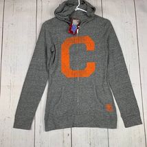Clemson Tigers CLEM NCAA Adidas Small Gray Full Zip Hoodie New Women - $34.88 CAD