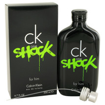 Ck One Shock Eau De Toilette Spray 6.7 Oz For Men  - £33.71 GBP