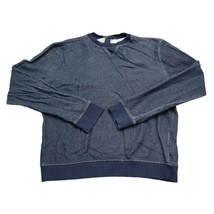 HM Sweatshirt Womens M Blue Long Sleeve Crew Neck Cotton Solid Pullover - £14.64 GBP