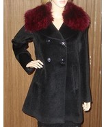 Istoria carmen Natural Fur Embellished Coat Made In Italy SZ 42 NEW - $747.33 CAD