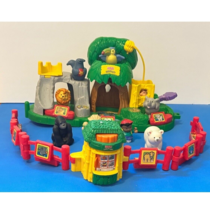 Fisher Price Little People Jungle Zoo Playset #77949 Sounds Figures Animals - £36.17 GBP