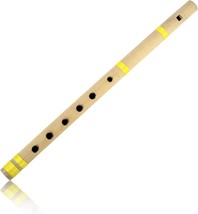 13 Inch Authentic Indian Wooden Bamboo Flute In &#39;C&#39; Key Fipple Woodwind Musical - £26.53 GBP
