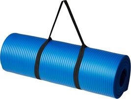 Amazon Basics 1/2 Inch Extra Thick Exercise Yoga Mat with Carrying Strap... - $32.66