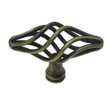 Style Selections Antique Brass Oval Cabinet Knob - £6.35 GBP