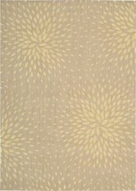 Nourison 2024 Capri Area Rug Collection Beige 3 ft 6 in. x 5 ft 6 in. Rectangle - £232.60 GBP