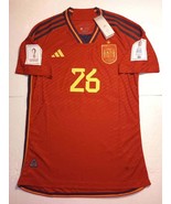 Pedri #26 Spain 2022 World Cup Qatar Match Slim Red Home Soccer Jersey 2... - $90.00