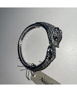 Natasha Rhinestone And Enamel SILVER CUFF Bracelet NWT - €41,67 EUR