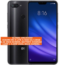 Xiaomi mi 8 lite 4/6gb 64/128gb octa-core 12mp dual sim cards android - £248.97 GBP+