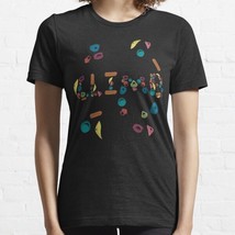  Rock Climbing Sticker Women&#39;s Black Cotton T-Shirt - £16.77 GBP