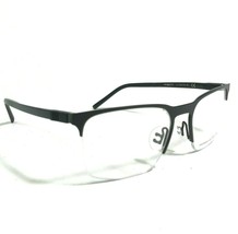 Porsche Design Eyeglasses Frames P8277 A Black Square Half Rim 54-19-145 - £88.07 GBP