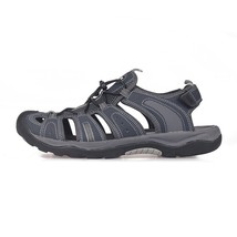 GRITION Men Sandals Summer Casual Beach Flat Shoes Non Slip  Breathable Rubber C - £49.36 GBP