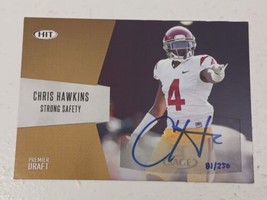 Chris Hawkins USC Trojans Seattle Seahawks 2018 Sage Hit Certified Autograph - £3.94 GBP