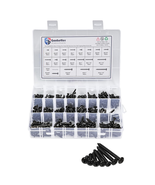 304 Stainless Steel Black Self Tapping Screws Assortment 450pc #4 #6 #8 ... - $28.42