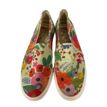 Keds Rifle Paper Co Womens Meadow Double Decker Floral Sneakers Size 8.5 - £20.14 GBP