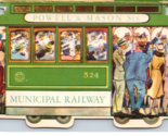 San Francisco Cable Car Card Municipal Railway Streetcar Folding Postcar... - $5.89