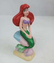 Disney Store London Little Mermaid Glittery Ariel 3.5&quot; Collectible Figure Rare - £7.67 GBP