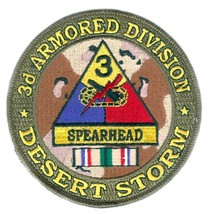 ARMY 3RD ARMORED  DIVISION DESERT STORM  RIBBON  4&quot; EMBROIDERED MILITARY... - £23.53 GBP
