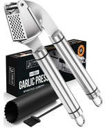Garlic Press Stainless Steel - Premium Professional Grade Garlic Mincer,... - £16.95 GBP