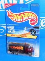 Hot Wheels 1997 Heat Fleet Series #539 Peterbilt Tank Truck Burgundy w/ 7SPs - $4.95