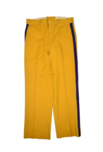 Vintage Wool Pants Mens 36x30 Yellow Purple Striped Formal 70s Made in U... - £26.89 GBP