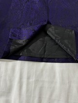 Le Suit Women’s Purple Rear Zipper & Slit Pull-On Pencil Skirt Size 6 Waist 29" image 11