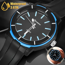 Waterproof Men Quartz Analog Watch Classic Sports Luminous Business Wris... - £16.04 GBP