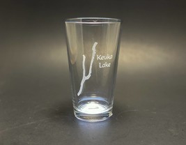 Keuka Lake New York Pint Glass - Lake Life - Laser engraved pint glass - $11.99