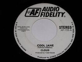 Cloud Cool Jane 45 Rpm Record Audio Fidelity Label 155 PROMO VG+ - $185.27 MXN