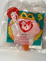 Vintage 1996 McDonald&#39;s Happy Meal Toy ty mini plush #5 Goldie Gold Fish... - £6.98 GBP