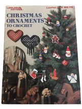 Leisure Arts 129 Christmas Ornaments to Crochet Stocking Angel Snowman D... - £3.12 GBP