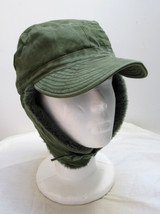 Vintage Swedish army M59 lined winter hat cap military cold weather 60s-70s - £7.84 GBP