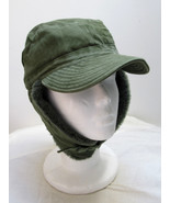 Vintage Swedish army M59 lined winter hat cap military cold weather 60s-70s - £7.99 GBP