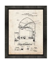 Nickel In The Slot Machine Patent Print Old Look with Beveled Wood Frame - £19.60 GBP+