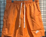 Nike Retro Woven Flow Shorts Men Sportswear Pants Orange [US:S] NWT AR23... - $59.31