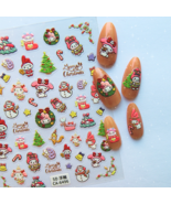 Cute Christmas Nail Sticker | Korean Style Nail Art | 3D Nail Stickers  - $8.35 CAD