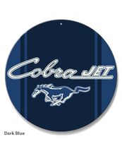 Ford Mustang Cobra Jet Car Vehicle Logo Poster Metal Round Sign 8x8in Vi... - €21,47 EUR
