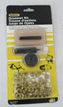 1/4&quot; Brass Grommet Kit 48 grommets and setting tool kit NEW by General #1260-0 - $8.00