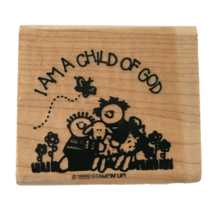 Stampin Up All I am a Child of God Rubber Stamp VBS Christian Words Sentiment - £4.01 GBP