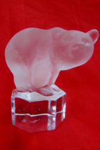 Goebel Crystal Clear and Frosted Grizzly Bear Figurine Paperweight Germa... - £19.47 GBP