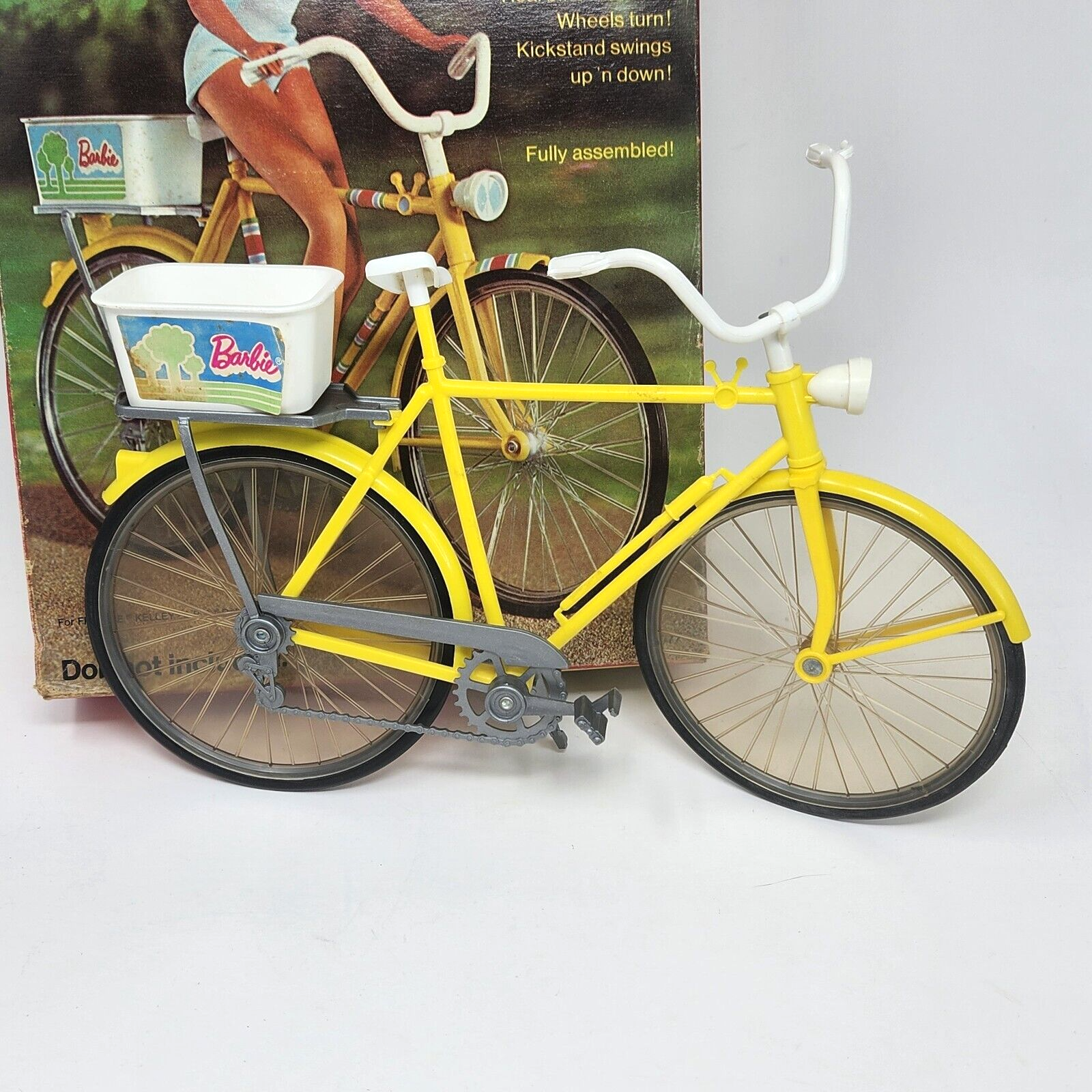 VINTAGE 1973 MATTEL BARBIE TEN SPEEDER YELLOW BIKE # 7777 IN ORIGINAL BOX Item image 3