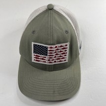 Mens Columbia PFG Meshback American Flag Fish Stretch Fitted Cap Hat - £9.92 GBP